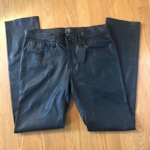 J Brand Black Lamb Leather Pants